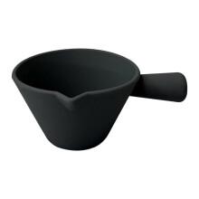 Flexible Silicone Measuring Cup For Precise Espresso-Black