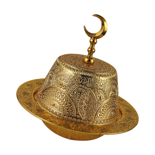 Premium Arabic Style Metal Fruit Tray Durable Alloy Construction