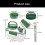 Lunch Box Square Food Storage Container Portable Salad Jar with 3