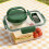 Lunch Box Square Food Storage Container Portable Salad Jar with 4