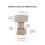 Professional Coffee Scale Stand Stainless Steel Height-Black 4