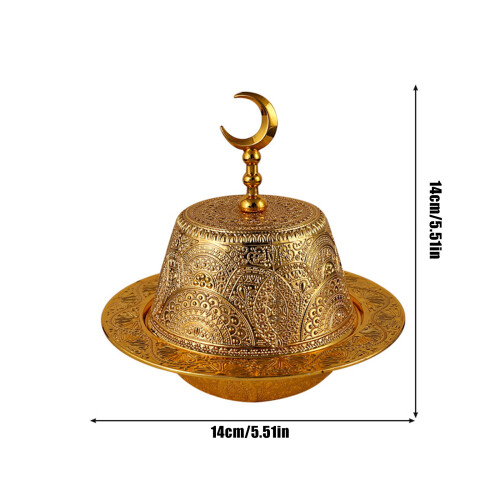 Premium Arabic Style Metal Fruit Tray Durable Alloy Construction 2