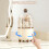 Multiple Level Turning Cosmetic Holder Durable PET-Milky white 6