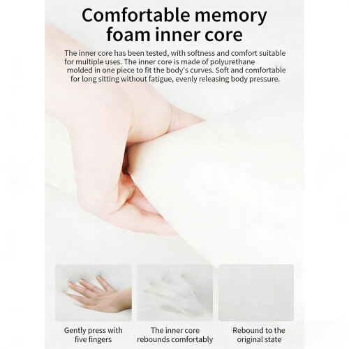 Soft Cotton Adjustable Position Support Pillow For-Dark Gray 1