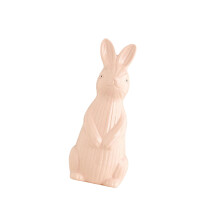 Handcrafted Textured Rabbit Decoration Piece Perfect For-Pink