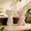 Decorative Rabbit Shape Ceramic Plate Desk Organizers For-Pink 3