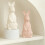 Minimalistisch keramisch konijnornament decoratief-Wit 6
