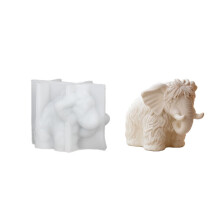 Thai Inspire Mother and Elephant Silicone Candle Mould Ideal for
