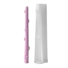 Long Candle Silicone Mould with Heart Shape Creative Tool for-A