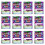 12Pcs 5x7Inch Fluorescent Pattern Paper Invitations For-5 1