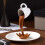 Floating Coffee Cup Sculpture Decors Mini Spilling Pouring-2 5