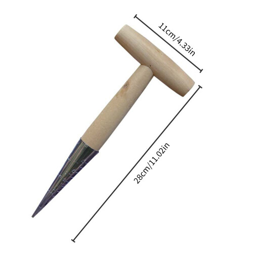 Professionelles Dibber-Set mit T-Griff, Metallkopf und 2