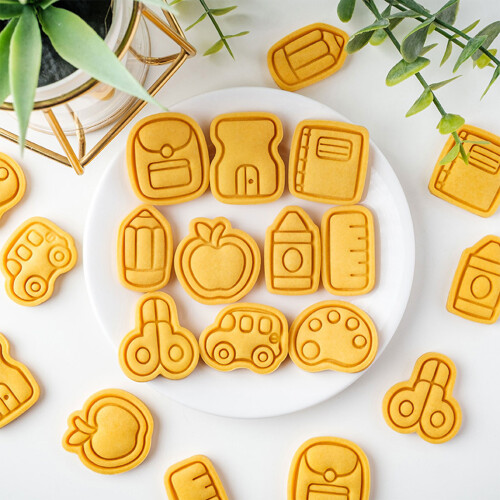 Funny Learning Theme Cookie Cutters Mould Set For Kids-pencil 2