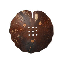 Coconut Shell Soap Dish NonSlip Base Animal Shape Soap Tray-F