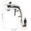 Electroplated ABS Champagne Sprayer with Adjustable Caliber, Silver, 19x16cm 11