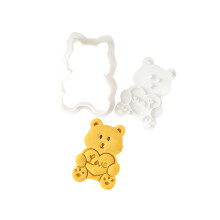 Plastic Cookie Cutters In Cartoon Animal Shape-Hug the bear