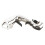 Electroplated ABS Champagne Sprayer with Adjustable Caliber, Silver, 19x16cm 16