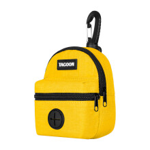 Small Pet Waste Bag Holder Portable Dog Poops Dispenser-Yellow