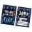 20Pcs Bright Birthday Party Invites Double Sided Neons Styles 1