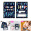 20Pcs Bright Birthday Party Invites Double Sided Neons Styles 2