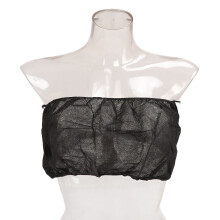 50 Stück Damen Einweg-BHs Schwarz Non-Woven-Gewebe für Spa & Schönheit