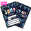 20Pcs Bright Birthday Party Invites Double Sided Neons Styles 4