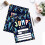20Pcs Bright Birthday Party Invites Double Sided Neons Styles 5
