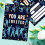 20Pcs Bright Birthday Party Invites Double Sided Neons Styles 7