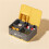 Durable Plastic 7 Day Medication Box Twin Layer System-Yellow 5