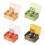 Durable Plastic 7 Day Medication Box Twin Layer System-Yellow 2