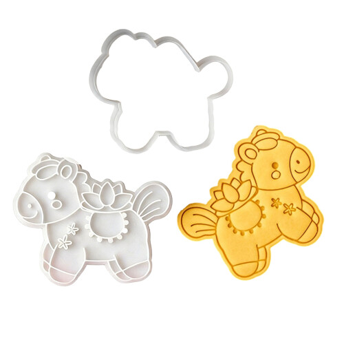 Ensemble d'accessoires de cuisson à motif de cheval délicat,-G1