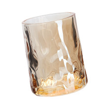 Robuster 240-ml-Glastrinkbecher für Mundwasser mit-Bernstein
