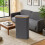 Stylish Foldable Dirty Clothes Bin Ideal For Bathroom And-White 5