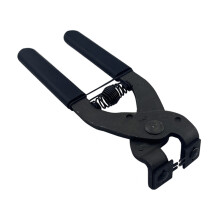 Ergonomischer Griff, Karbonstahl-Leder-Lochzange für-2 Zähne