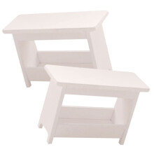 2pcs 1:12 Scale Miniature Desk Set Realistic Dollhouse Furniture for DIY Craft Projects