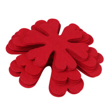 12PCS Polyester Flower Design Pot Mats Assorted Diameters For