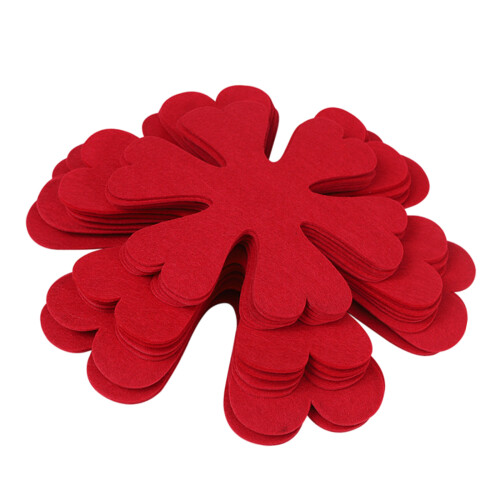 12PCS Polyester Flower Design Pot Mats Assorted Diameters For