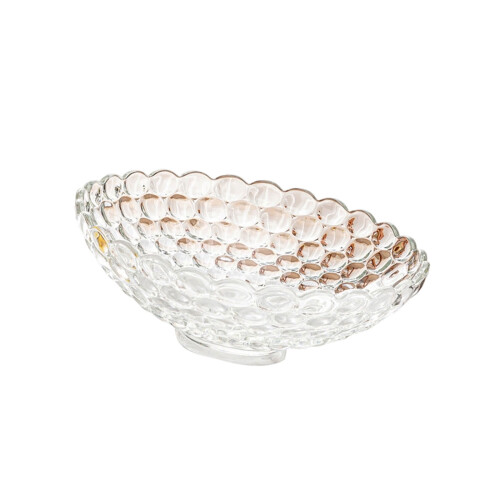 Modern Multifunctional Glass Fruit Bowl Holds-Transparent 23CM