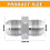 10Pcs Reliability Stainless Steel Threaded Couplers Heavy Type 3