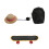 Tiny Schoolbag Straw Hat For Reptiles Pet Headwear-Black 1