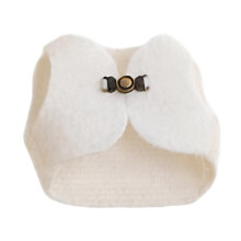 Small Pet Outfit Warm Vest Sweater For Golden Hamster-White