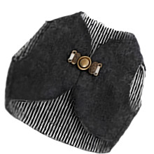 Small Pet Outfit Warm Vest Sweater For Golden Hamster-Black