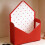 Valentine Envelope Boxes, Hand-Held Flower Decorated with-5 5