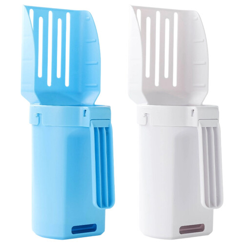 Cats Litter Scooper with Shovel Handle Plastic Scoops-Blue 1