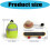 Skateboard Tiny Schoolbag Straw Hat for Pet Puppets-Green 4