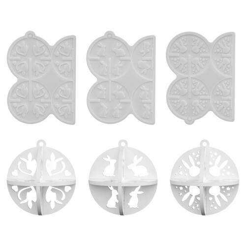 Artistic Rabbit Shape Silicone Mold For Crafting-D6184 1 1