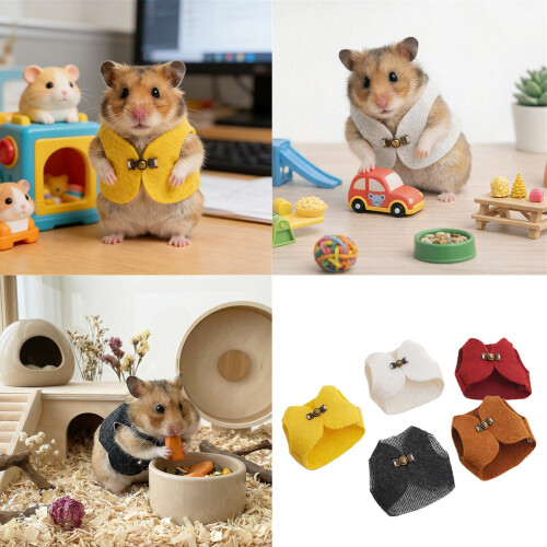 Small Pet Clothing with Effective Insulation Cold-brown 2