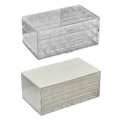 Practical Jewelry Case With Multiple Compartments-Clear 2