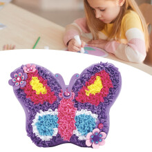 Plush Craft DIY Tierpflanzenkissen Schmetterling 34088, Weiches PP-Baumwolle, Helle Farben