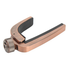 Metallischer Feder-Kapo für Ukulele & Akustikgitarre, Bronze, verstellbarer Klang